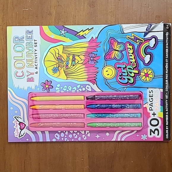 Crayola Art Skills 3pc Children's Coloring Book Marker Crayon Easy Painting Set - Picture 4 of 15